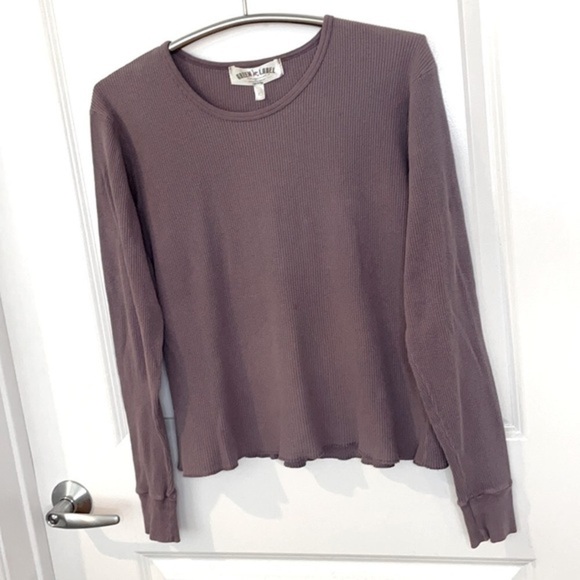 GREEN LABEL ORGANIC | Women’s GREEN LABEL ORGANIC Light Purple Long Sleeve Shirt - Picture 2 of 5